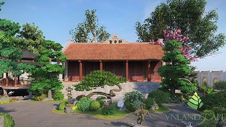 Sân vườn biệt thự - VNLandscape - Công Ty TNHH Kiến Trúc Xây Dựng Cảnh Quan Việt Nam